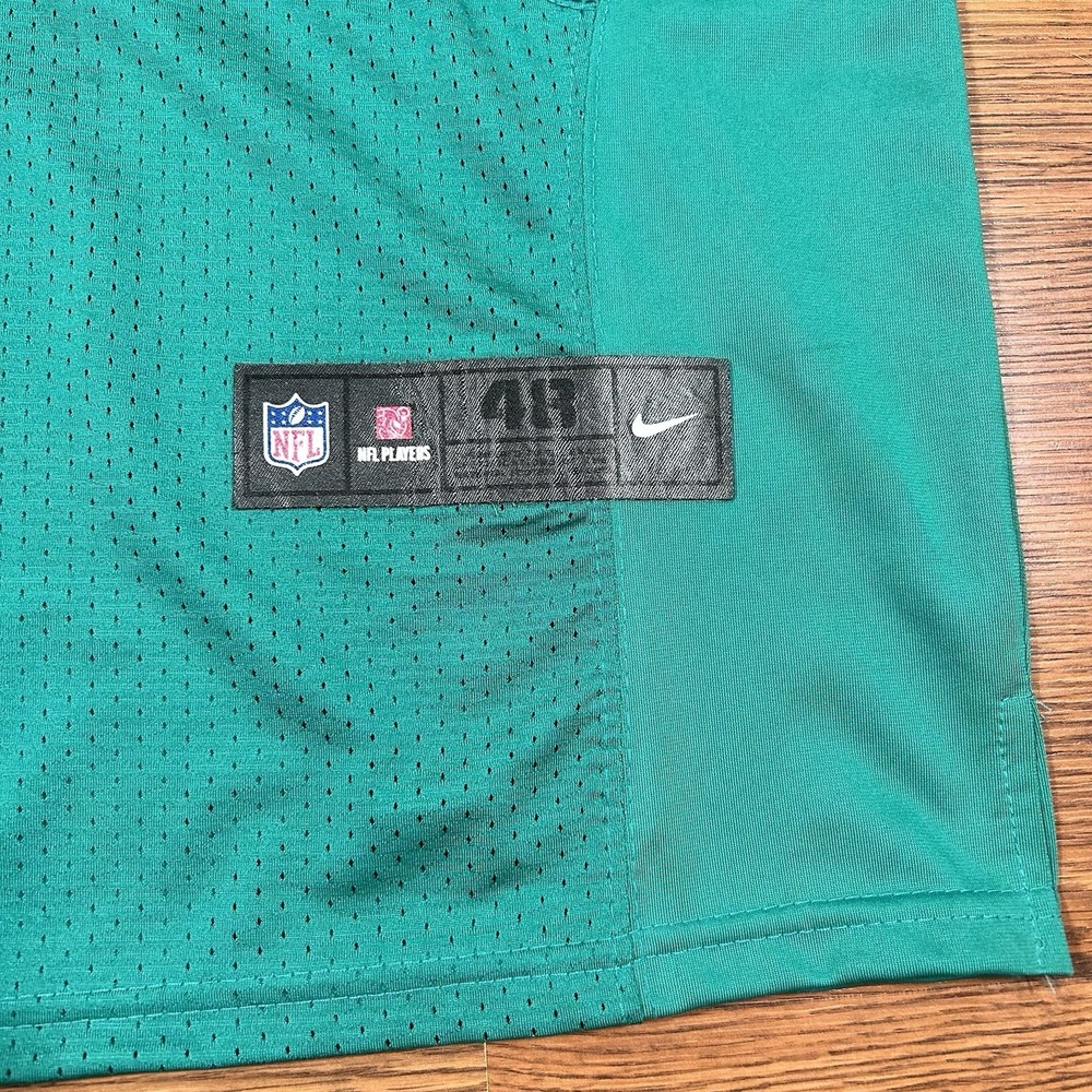 Nike NFL Miami Dolphins Ryan Tannehill Jersey On Field Size 48 Teal - Picture 3 of 13